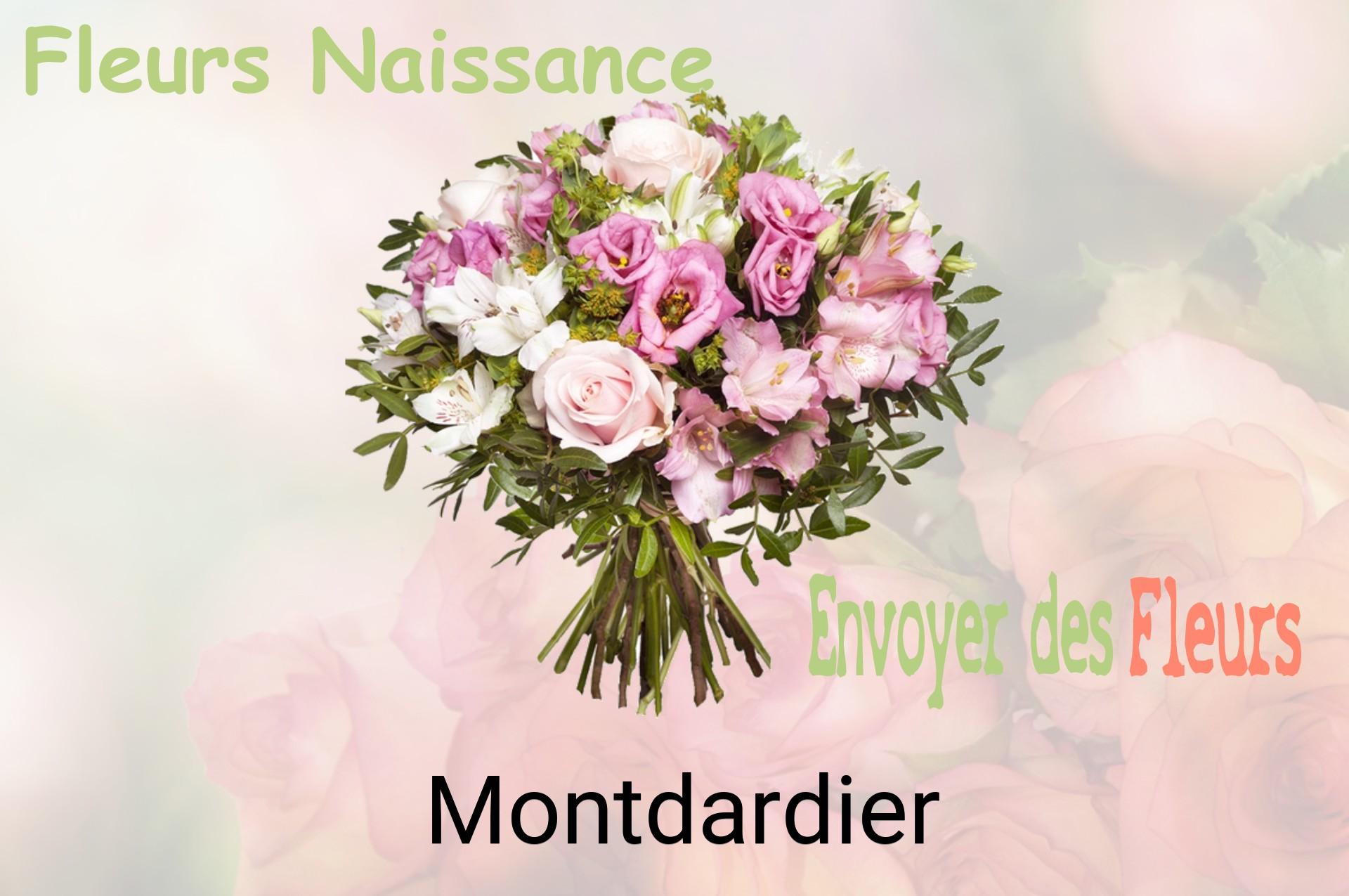 Bouquet de fleurs de naissance livré à Montdardier